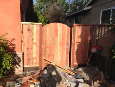 Los Gatos Fence Company Project Fence and deck project. At Los Gatos Fence Company we only do residential construction. No track work or what is called