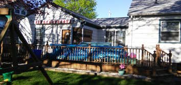 Siding and deck