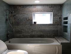 Photos by Allied Innovation Group #1 Examples of our flooring repair/refurbishment and bathroom remodeling at multiple locations