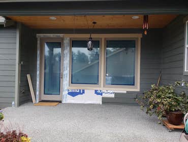 Completed door and window installation