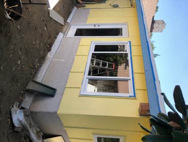 Photos by Inhome Renovation #5 We did a full patio cover and enclosure cabin style :)
