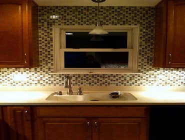Tile Backsplash & Lighting