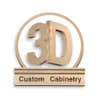 3D Custom Cabinetry logo