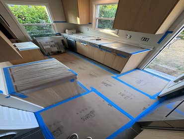 Photos by Fdc Construction LLC Blake Joseph Mitchum New drywall-Wall and ceiling
Wall taping (1, 2, 3) with texture
Insulation
2 2X4 DF supporting stu
