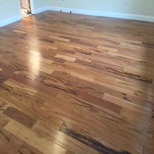 Brazilian Tigerwood Hardwood Brazilian Tigerwood Hardwood flooring recently installed in this home located in Jacksonville, Florida. Services...