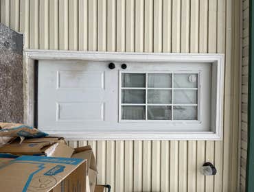Before Doggy door install.