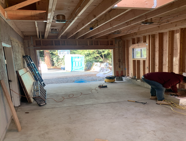 Garage Addition- in progress Garage Addition
