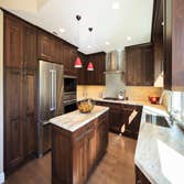 Elegant Shadowridge Kitchen An elegant remodel in the Shadowridge area above Silver Creek Country Club. The basic layout remained the same, but the tra