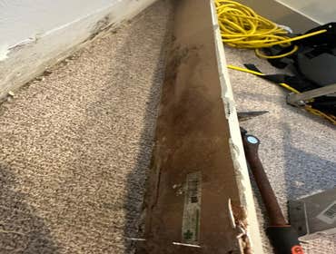 Water Mitigation This project was a roof leak the photos show initial inspection to post demo.