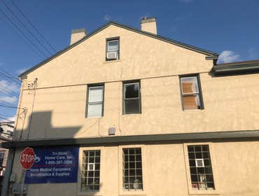 Stucco installation Millvale Restuccoing a medical supply center