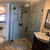 Lafayette neo shower Replaced plumbing and old water damaged shower with new shower in same footprint