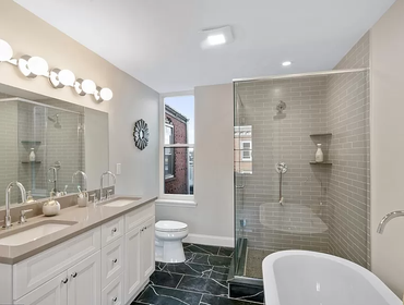 Progression Bathroom Shots Full house remodel, this was the master bathroom on the 3rd floor