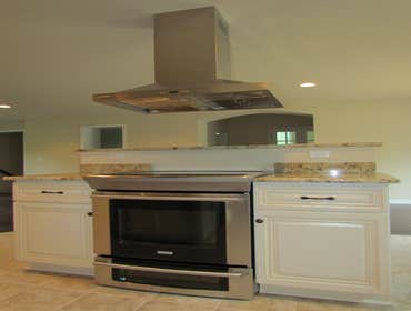 upgraded kitchen island hood