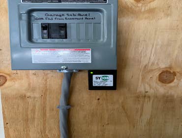 Photos by Dw Electrical Service LLC #1 Installation of Garage sub panel, ceiling fans, ceiling lights, outlets.