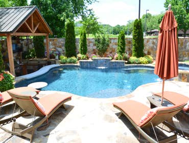Pool with Swim Up Kitchen