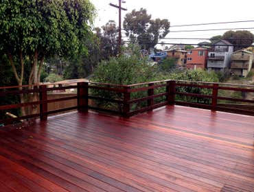 Smith Deck New 720 SF MAngaris deck and railing.