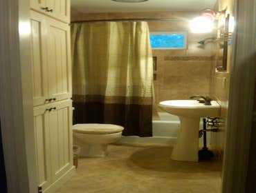 Project photos from Erskine Martin Homes & Renovations Small bath remodel