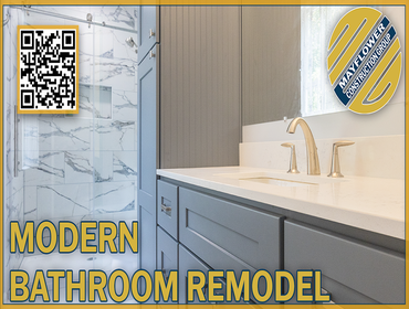 Modern Bathroom Remodel ?✨ Ready for some bathroom magic? Our latest remodel transformed a plain tub into a stunning, modern oasis. Watch the time-laps