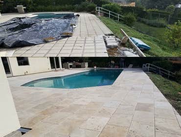 Pool deck remodel and bbq
