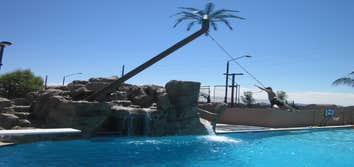 Grotto, Slide, Rope Swing