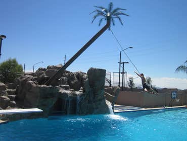 Grotto, Slide, Rope Swing