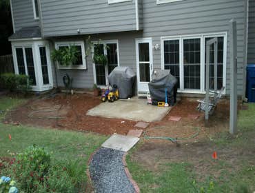 Screen porch Before