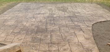 Stamped patio