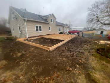 Photos by Bigelow Construction LLC #1 We did a little of everything. Framed it, dried it in, sided it, installed doors and windows, drywalled, painted,