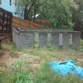 concrete and cinder block