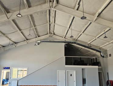 Photos by Kmi HVAC Mechanical INC #1 Commercial building remodel. Three Daikin package units and new round pipe duct work.