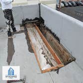 Reroof in Anaheim, California Prepped the roof and replace damaged roof deck before installing a commercial roofing system. Roof is approximately 15,00