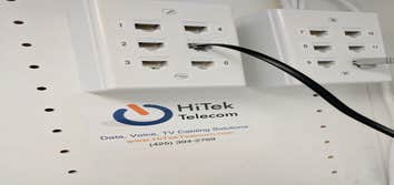 12 port patch panel on-wall