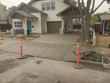 Photos by Silva Engineering Construction #1 Demo, excavate, rock, form, and pour walkway, driveway , and driveway approach for client.