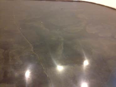 Acid stained polished concrete