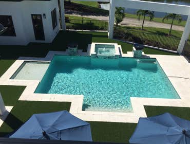 Photos by Mas Design Plan and Construction #1 New home, four bedrooms, study, cabana, 3 car garage