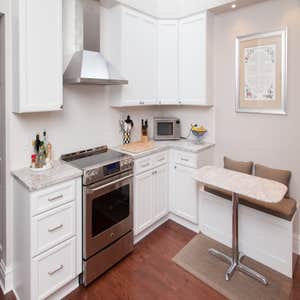 Gold Coast Kitchen Remodel Existing configuration of a kitchen - new cabinetry and backsplash
