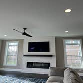 Goat Construction Group LLC - LED Fireplace Shiplap LED Fireplace with recessed 65 inch TV