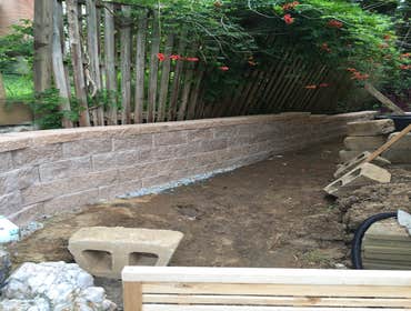 Retaining Wall Replacement and Drain Installation
