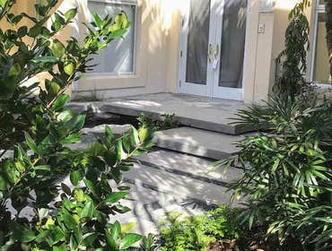 Modern Floating Concrete Steps