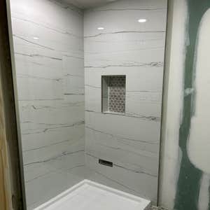 Large format shower remodel