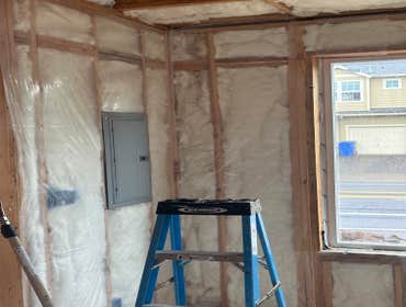 batts insulation exterior wall R-21 with paper barrier