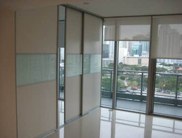 Brickell, The Mint Flooring interior & exterior Balcony, Baseboards, electric shades, Room Divider Panels