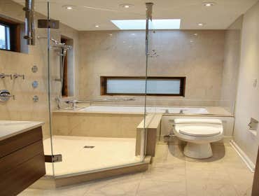 Luxury Master Suite: Reynolds Street This space was designed to match the client's personalities and flow with their lifestyle. Many different lighting