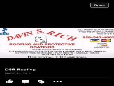 Dsr Roofing And Protective Coating Project Roofing Contractor