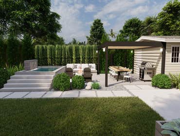 Backyard 3D Rendering