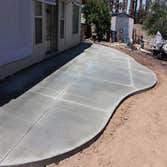Curb shape concrete patio - Buckeye, AZ