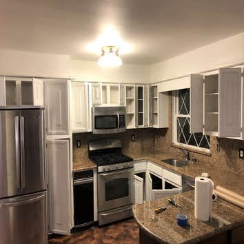 Photos by Jonique Painting & Plaster LLC #1 Entire home patch up and repaint, baseboards, molding, trim, radiator grills, doors and cabinets.