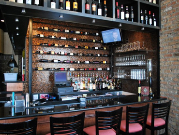 Pane Vino Interior remodel for a restaurant and bar.