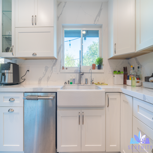 Photos by Serenity Remodeling #1 complete kitchen and dining room remodel with fireplace conversion