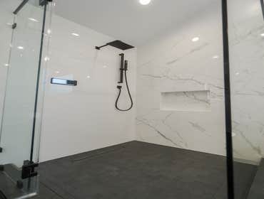 Photos by American Home Improvement Inc #14 Modern Shower and bathroom full remodeling